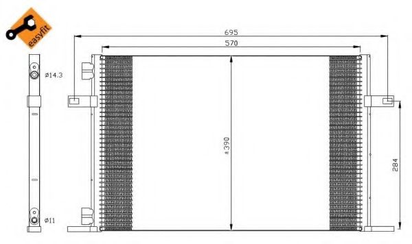 Конденсатор, кондиционер NRF 35311
