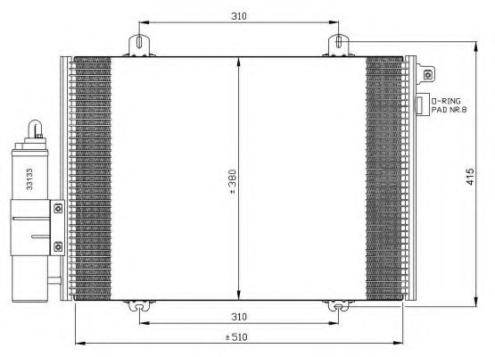 Конденсатор, кондиционер NRF 35379