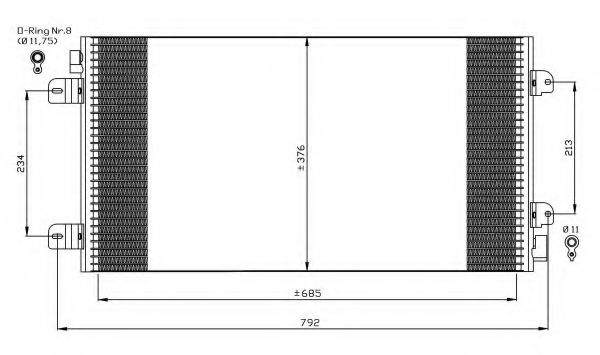 Конденсатор, кондиционер NRF 35485