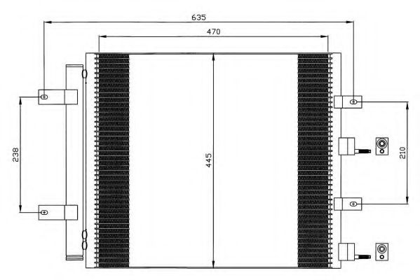 Конденсатор, кондиционер NRF 35604