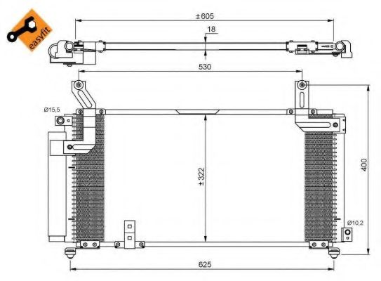 Конденсатор, кондиционер NRF 35847