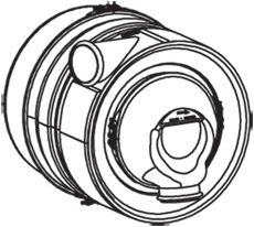 Средний глушитель выхлопных газов, универсальный DINEX 68342