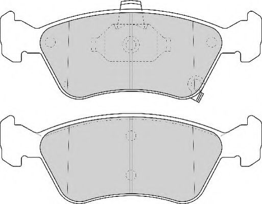 Комплект тормозных колодок, дисковый тормоз NECTO FD6840A