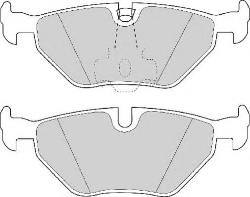 Комплект тормозных колодок, дисковый тормоз NECTO FD6739A