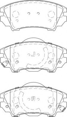Комплект тормозных колодок, дисковый тормоз NECTO FD7412A