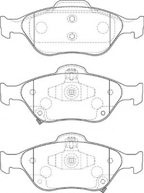 Комплект тормозных колодок, дисковый тормоз NECTO FD7242A