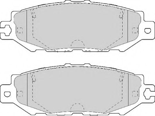 Комплект тормозных колодок, дисковый тормоз NECTO FD7095A