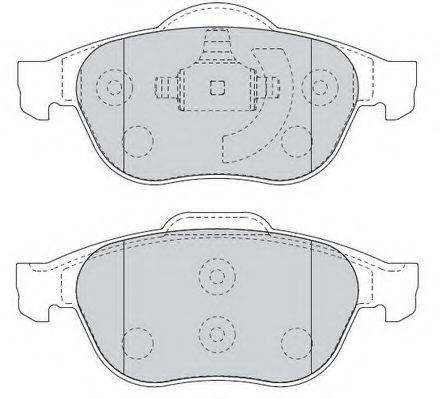 Комплект тормозных колодок, дисковый тормоз NECTO FD7007A