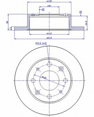 Тормозной диск CAR 53404