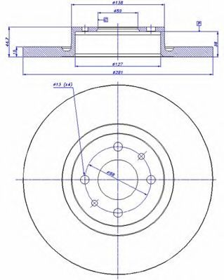 Тормозной диск CAR 17031