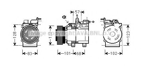 Компрессор, кондиционер AVA QUALITY COOLING HYK123