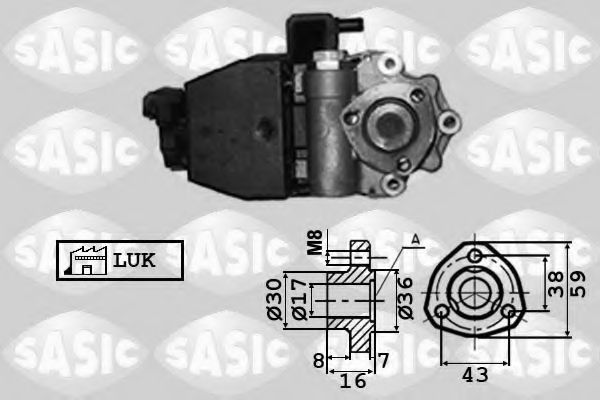 Гидравлический насос, рулевое управление SASIC 7076032