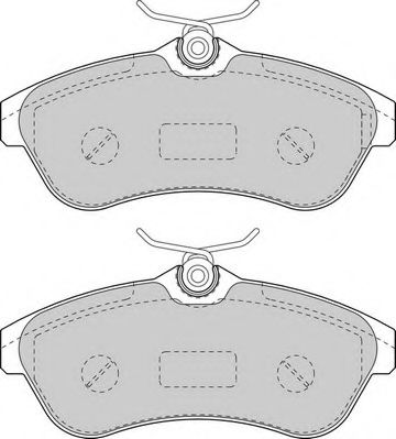 Комплект тормозных колодок, дисковый тормоз DURON DBP341543