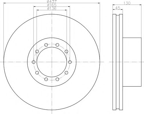 Тормозной диск DON CVD618