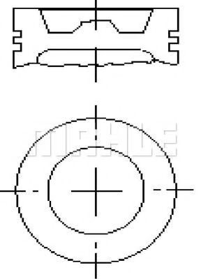 Поршень MAHLE ORIGINAL E70880