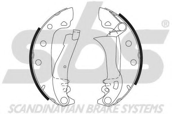 Комплект тормозных колодок sbs 18502723285