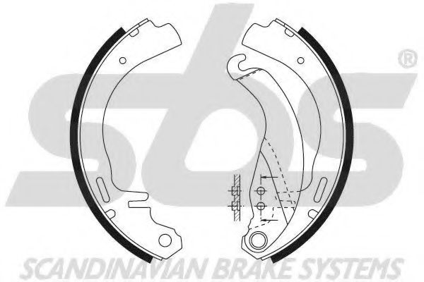 Комплект тормозных колодок sbs 18492736326
