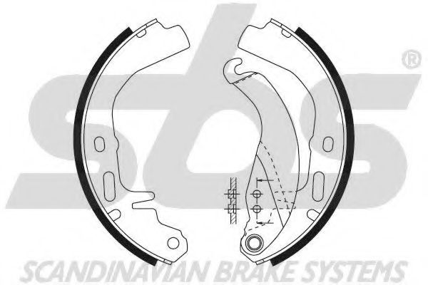 Комплект тормозных колодок sbs 18492736327