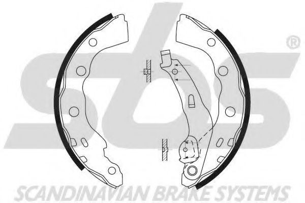 Комплект тормозных колодок sbs 18492730628