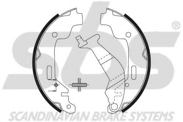 Комплект тормозных колодок sbs 18492736685