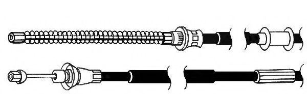 Трос, стояночная тормозная система CEF LA02126