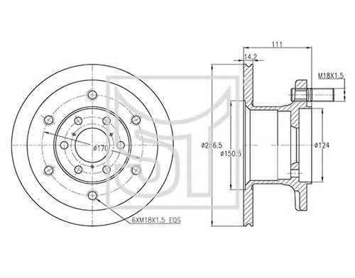 Тормозной диск ST-TEMPLIN 03.110.0819.400