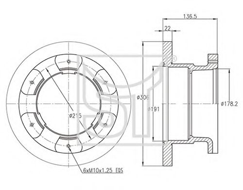 Тормозной диск ST-TEMPLIN 03.110.0823.310