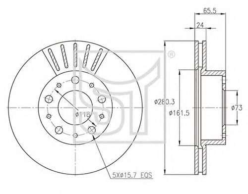 Тормозной диск ST-TEMPLIN 03.110.2600.020