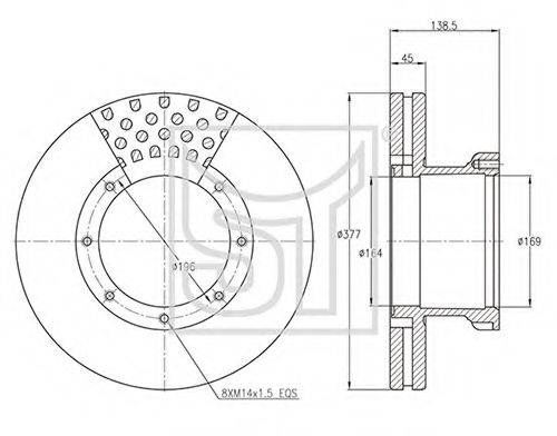 Тормозной диск ST-TEMPLIN 03.110.3504.910