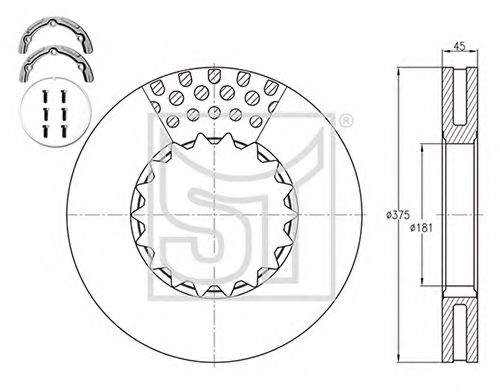 Тормозной диск ST-TEMPLIN 03.110.4020.080