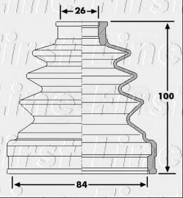 Пыльник, приводной вал FIRST LINE FCB6224