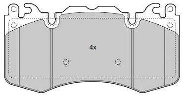 Комплект тормозных колодок, дисковый тормоз FREMAX FBP-1839