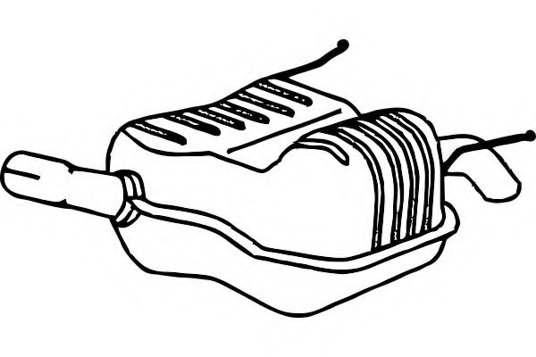 Глушитель выхлопных газов конечный FENNO 4402