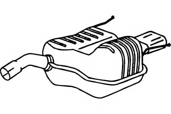 Глушитель выхлопных газов конечный FENNO 4403