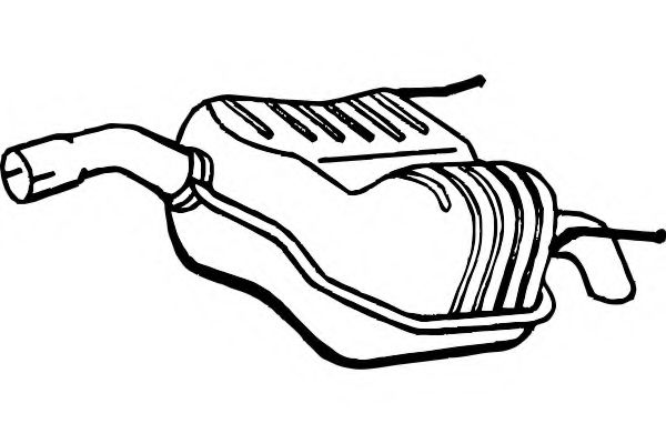 Глушитель выхлопных газов конечный FENNO P4568