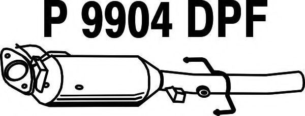 Сажевый / частичный фильтр, система выхлопа ОГ FENNO P9904DPF