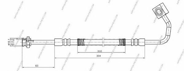 Тормозной шланг NPS K370A08