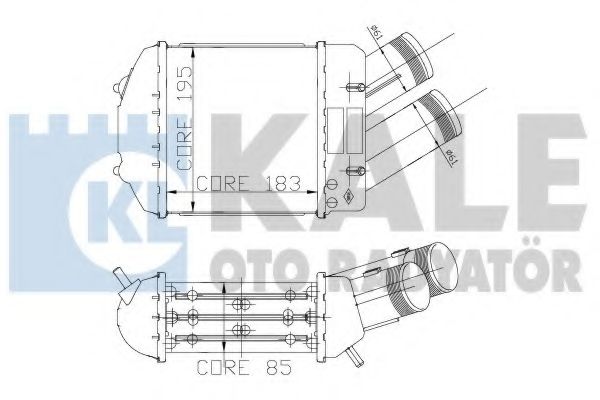 Интеркулер KALE OTO RADYATÖR 126100