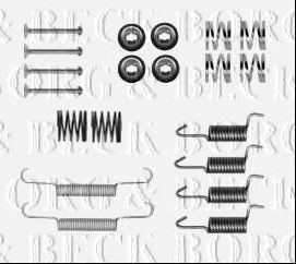 Комплектующие, колодки дискового тормоза BORG & BECK BBK6233