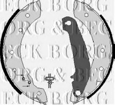 Комплект тормозных колодок BORG & BECK BBS6033