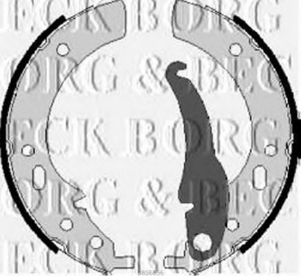Комплект тормозных колодок BORG & BECK BBS6056
