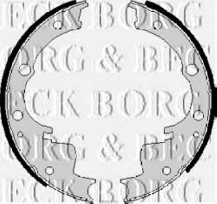 Комплект тормозных колодок BORG & BECK BBS6192