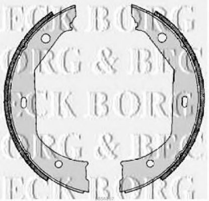 Комплект тормозных колодок BORG & BECK BBS6267
