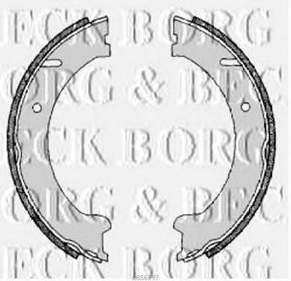 Комплект тормозных колодок BORG & BECK BBS6297