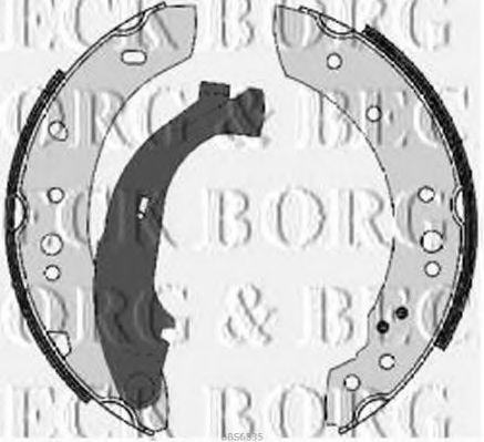 Комплект тормозных колодок BORG & BECK BBS6335