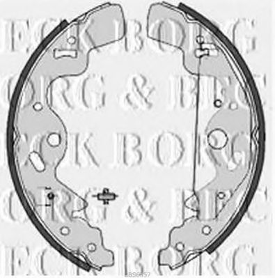Комплект тормозных колодок BORG & BECK BBS6357