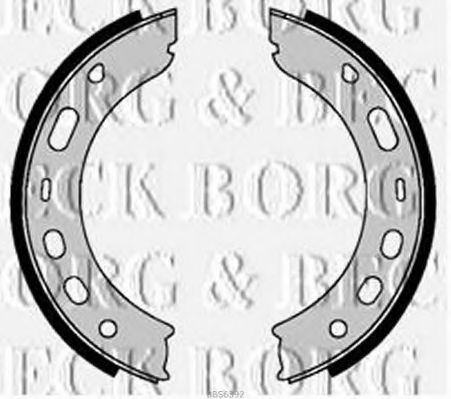Комплект тормозных колодок BORG & BECK BBS6392