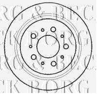 Тормозной диск BORG & BECK BBD4372