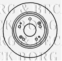 Тормозной диск BORG & BECK BBD4743