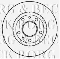 Тормозной диск BORG & BECK BBD4652